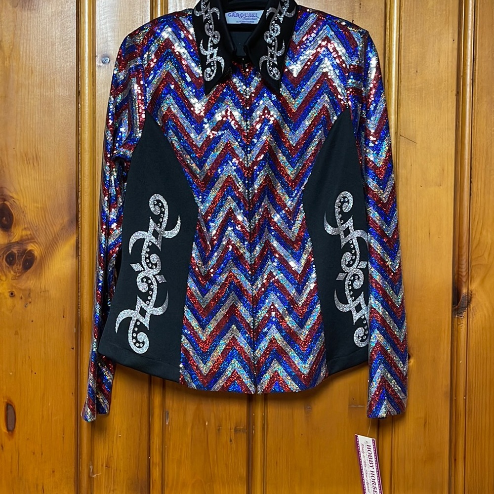 Patriotic Hobby Horse Sequin Tunic, Size 1X, NWT